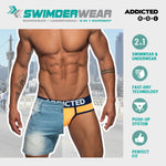 Addicted Swimderwear Brief Tiger Kaki