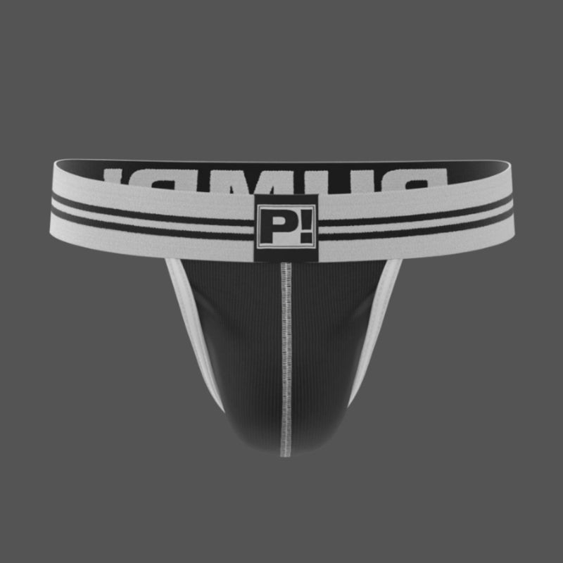 Pump Round2 Black Thong