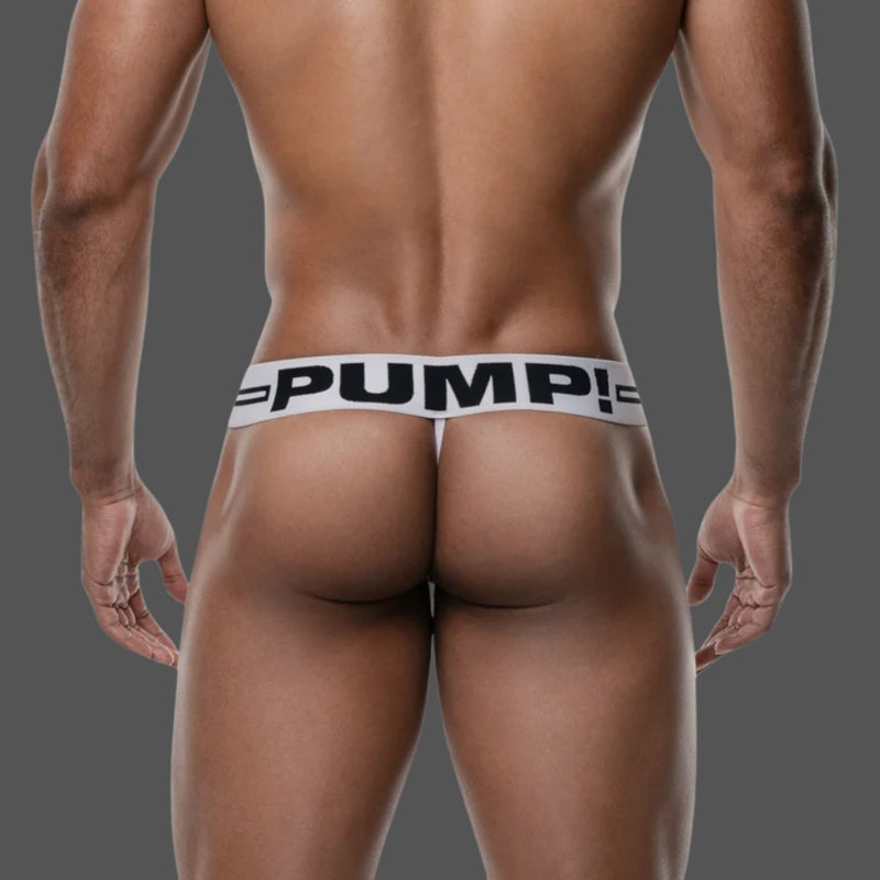 Pump Round2 Black Thong