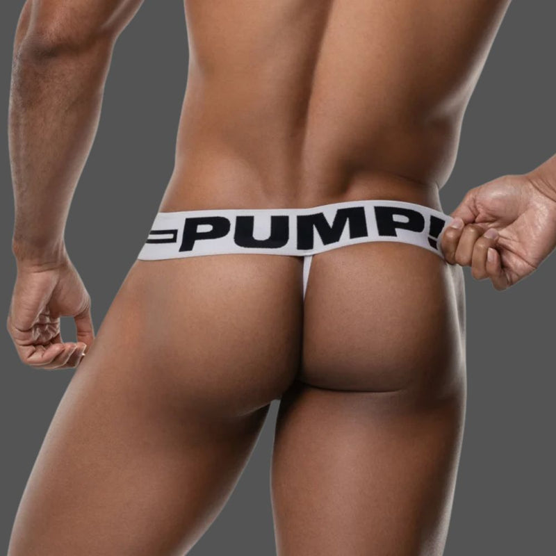 Pump Round2 Black Thong