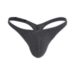 Andrew Christian Deep V Cut Thong Charcoal