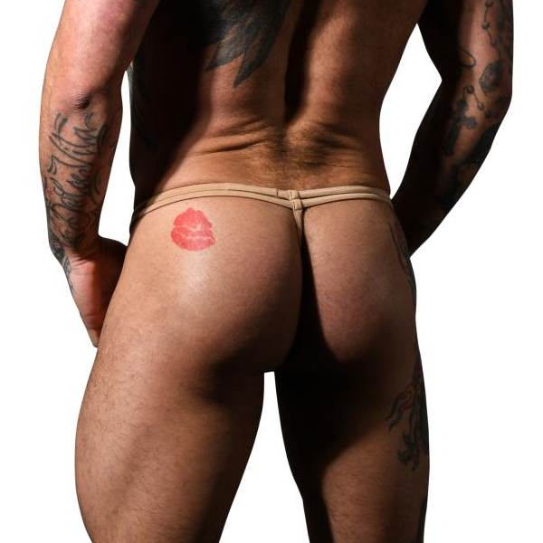 Andrew Christian Happy String Thong Tan