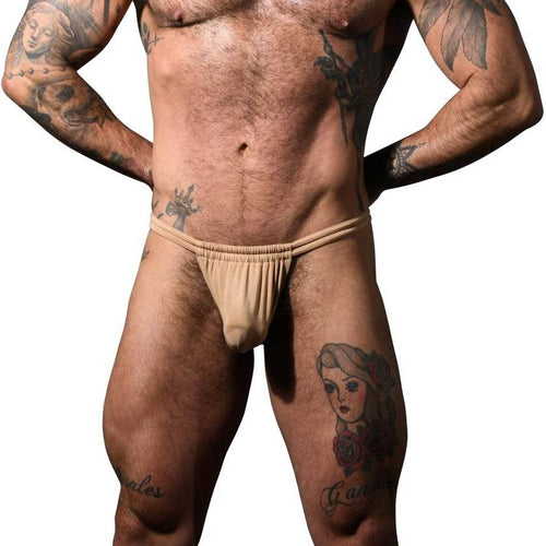 Andrew Christian Happy String Thong Tan