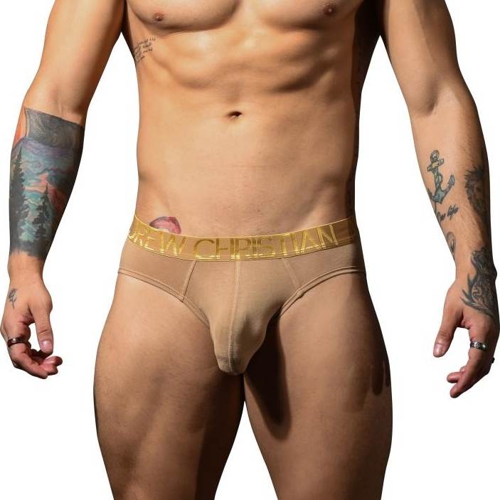 Andrew Christian Happy Modal Brief Tan