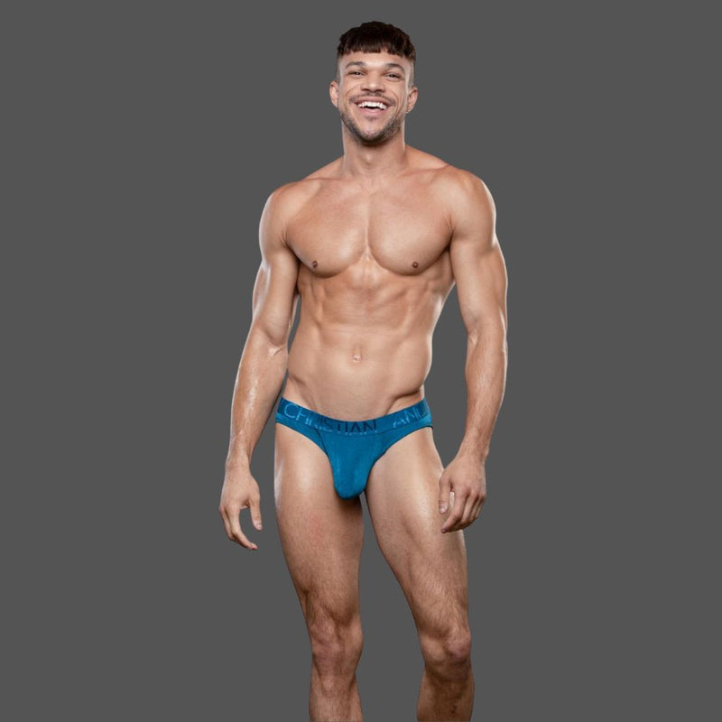 Andrew Christian Sensual Rib Brief Deep Teal