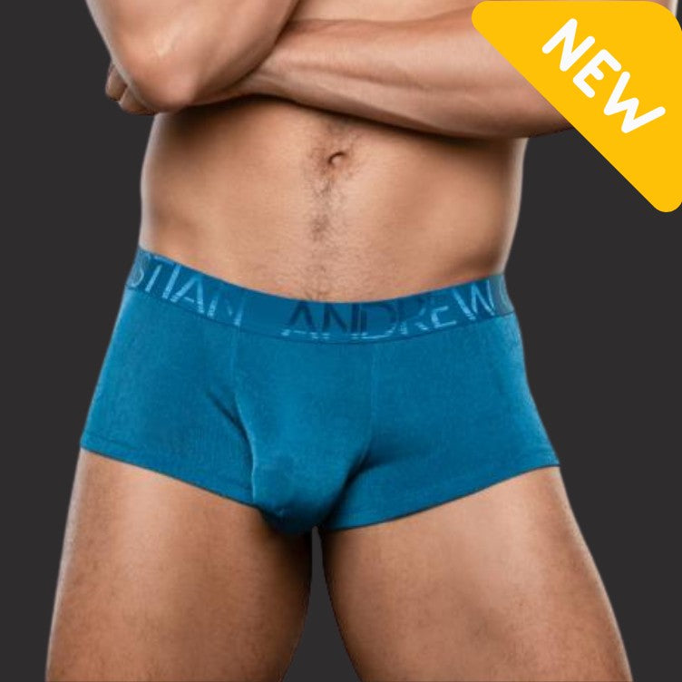 Andrew Christian Sensual Rib Boxer Deep Teal