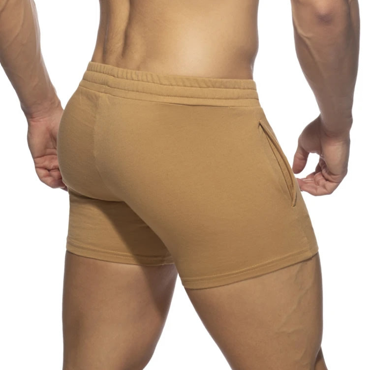 Addicted Fleece Homewear Shorts Mustard