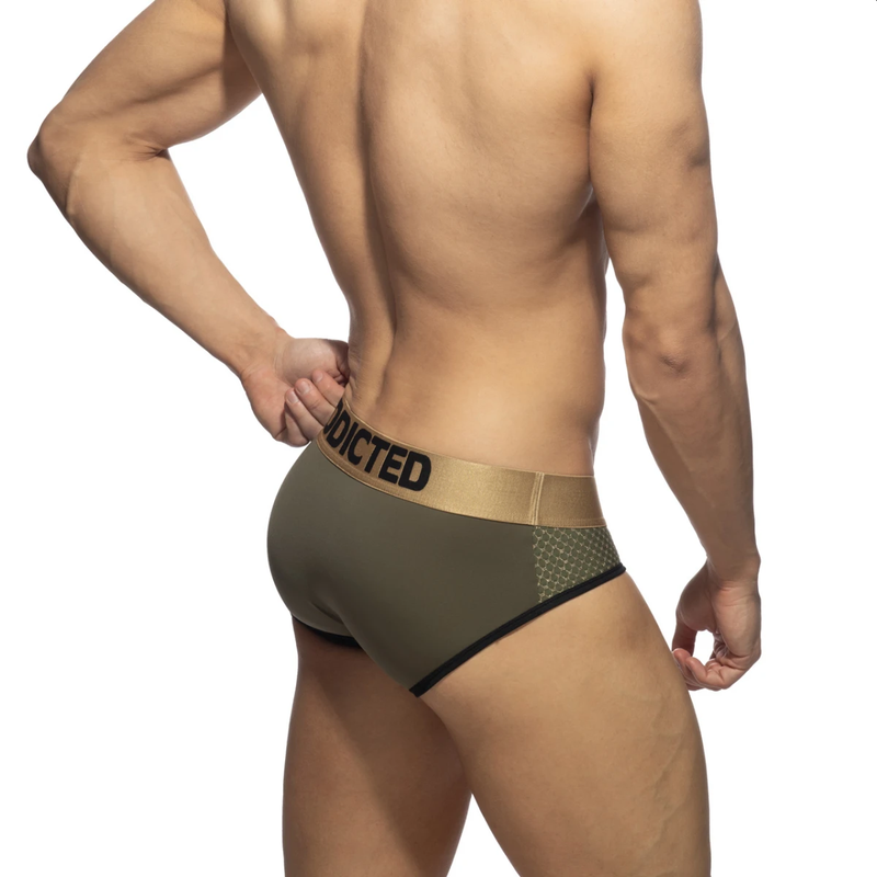 Addicted Luxury Swimderwear Brief Kaki