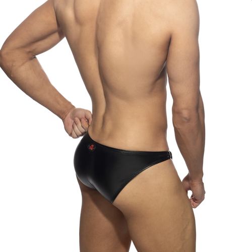 Addicted Fetish Round Buckle Rub Brief