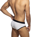Addicted Pique Classic Swim Brief Hvit