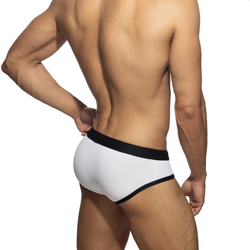 Addicted Pique Classic Swim Brief Hvit