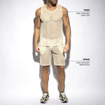 ES Raw Crochet Tank Top