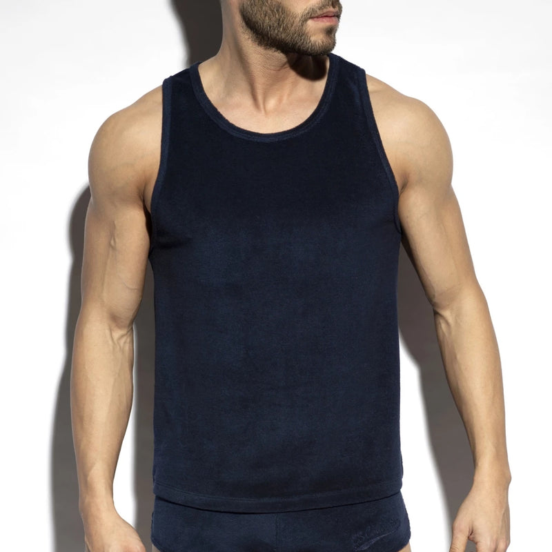 ES Terrycloth Tank Top Navy